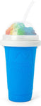 Slushy Maker Cup, Quick Frozen Magic Cup, Double Layers Slushie Cup, DIY Home Made Squeeze Icy Cup, Fasting Cooling Make and Serve Slushy Cup for Milk Shake, Smoothies, Slushies. (Blue)